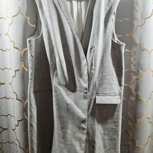 H&M Gray and White Textured Fabric
